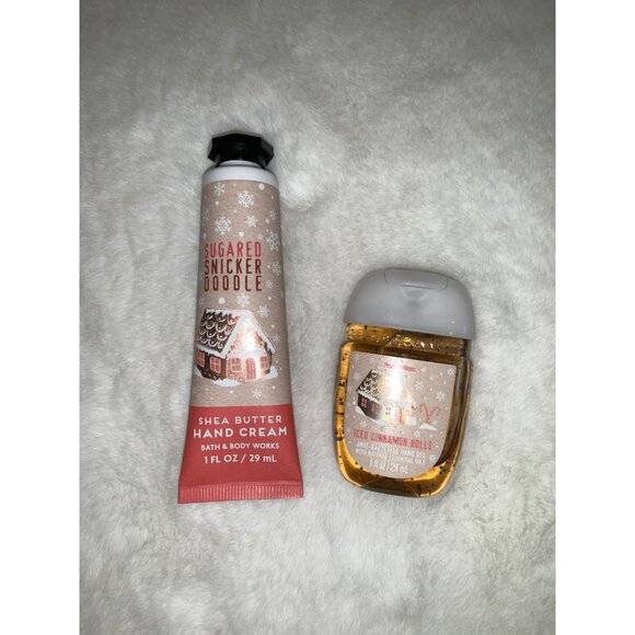 Bath & Body Works NEW lot of (4) Sugared Snickerdoodle Candle, Bath Fizz, Hand C - Picture 2 of 3